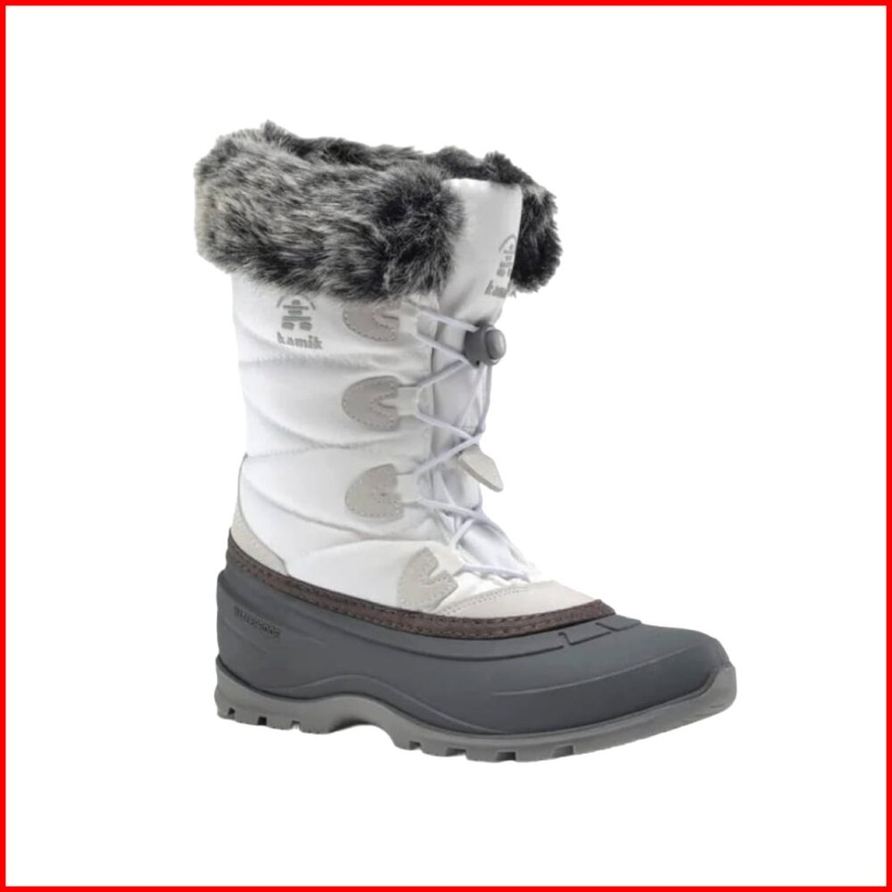 Waterproof Insulated Snow Boots with Bungee Lacing -40°F Winter Shoes